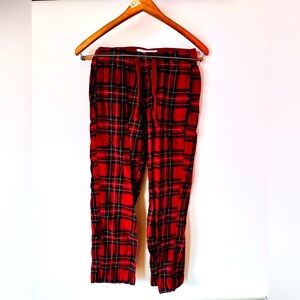 Red Plaid Men's Pants